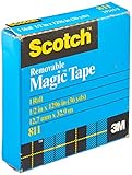 Tape Length: 36 yd Scotch T9631811 - Cinta adhesiva de una cara (1/2\" x 1296\"), transparente