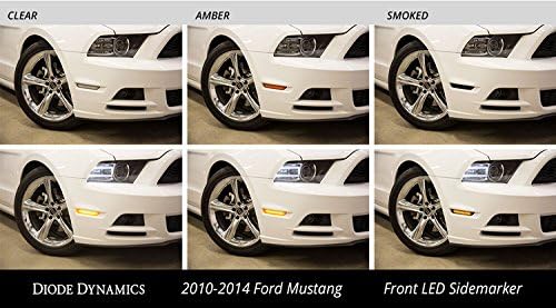 Diode Dynamics Clear LED Sidemarkers compatible with Ford Mustang 2010-2014