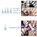 COMIART 5 X 2 Way Ball Styluses Dotting Tool Silicone Color Shaper Brushes Pen for Polymer Clay Pottery Modeling Sculpture Nail Art