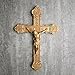 BC Catholic Crucifix Wall Cross, Jesus Christ Religious Home Decor, Catholic Wedding Gift, Gold Color Finish, 12