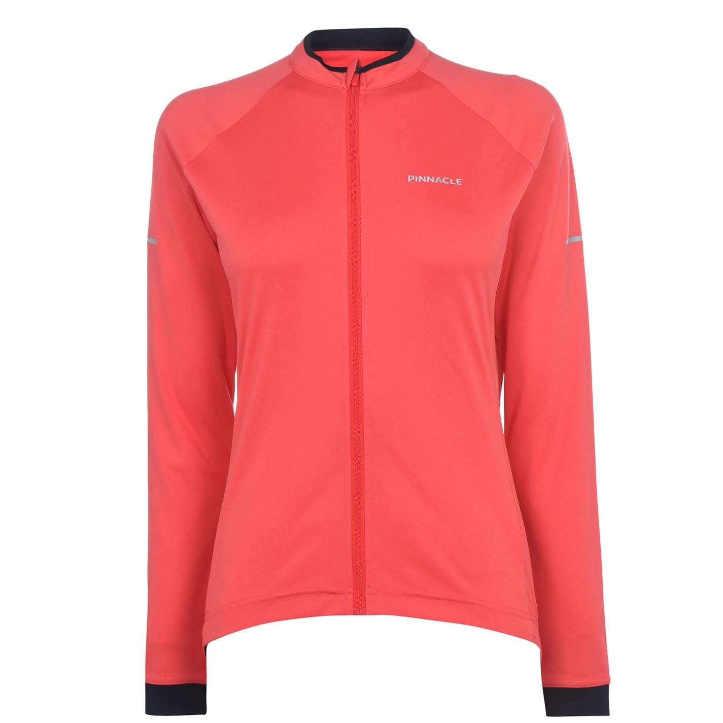 Pinnacle Womens Long Sleeve Cycling Jersey Coral 10