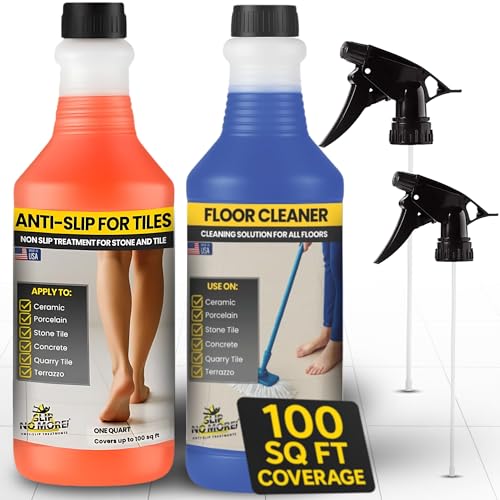 Anti Slip Floor Tile Treatment for 100sq ft. Non Slip