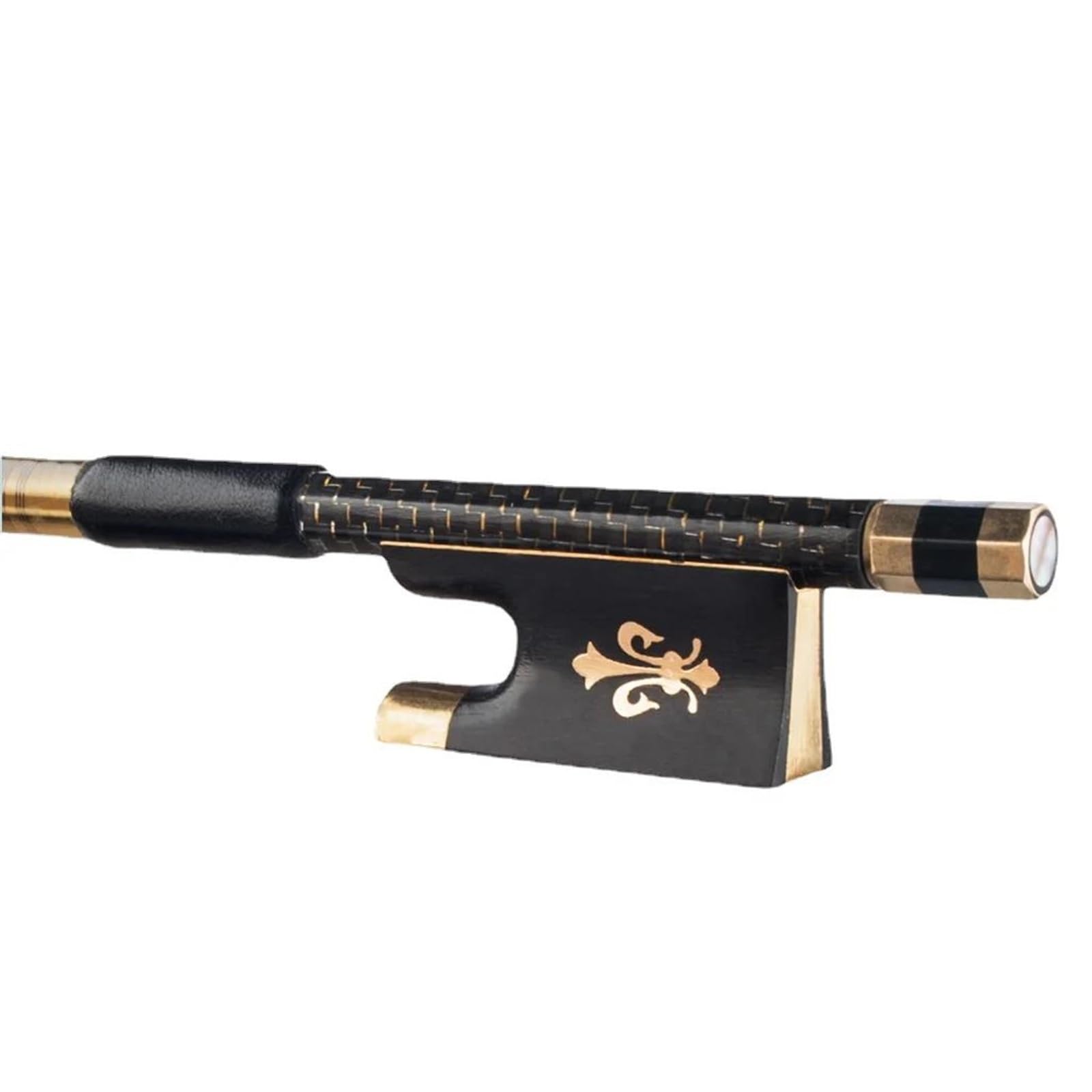 Smyczek do skrzypiec Profesjonalny smyczek do skrzypiec akustycznych 4/4 w rozmiarze Carbon Fiber Fiddle Braided Round Stick Ebony Well