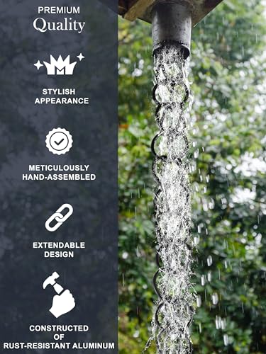 Monarch Rain Chains 28505 Ring Rain Chain Replacement Downspout thumb #3
