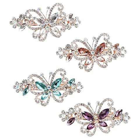 inSowni Luxury Glitter Butterfly Hair Clips Cover