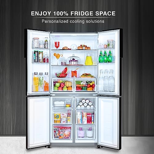 Image of Haier 531 L French Door Refrigerator Appliance (HRB-550KS, Black Steel)