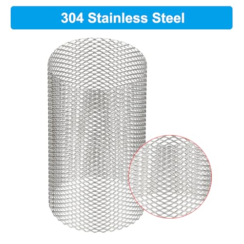 Image of PATIKIL 2 Pcs 35mm OD Strainer Mesh, 58mm H Screen Y Shaped Strainer Filter Valve Mesh Screen 304 Stainless Steel Strainer Mesh for Debris Pump Water Oil Separation
