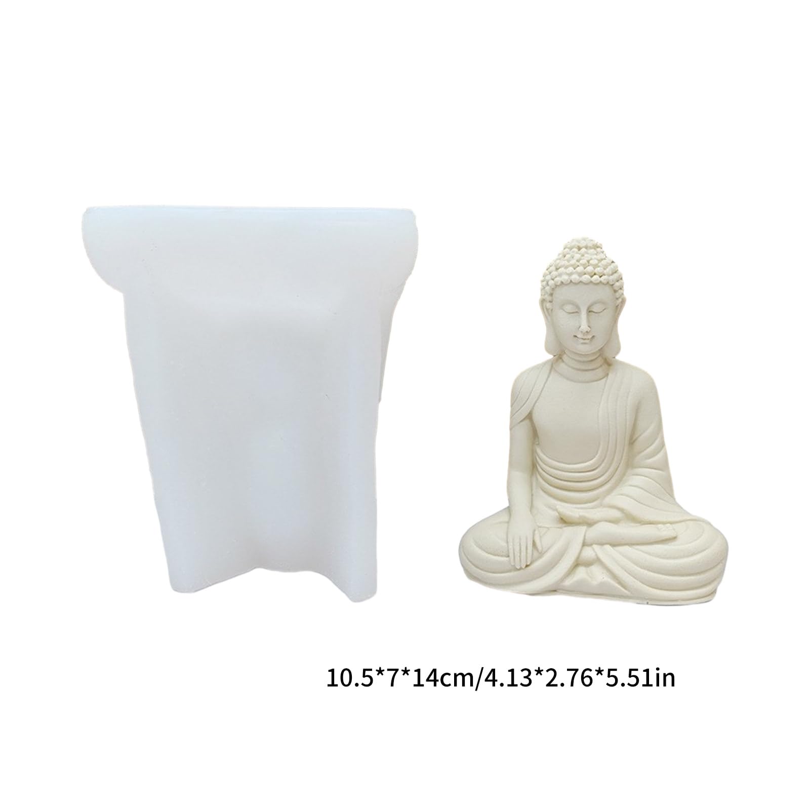 Stampi a forma di figura Stampo artigianale Forniture per sapone a mano in silicone a forma di Buddha per fare a mano Buddha