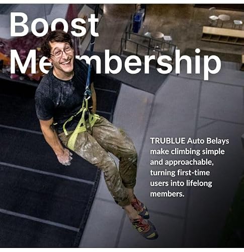 TRUBLUE IQ Auto Belay Device | Premium Assisted Climbing Safety System for Indoor & Outdoor Walls | Smooth Descent, Low Maintenance, and Easy Installation