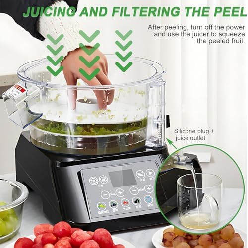 Automatic Electric Grape Peeler Machine - Efficient Low Noise Fruit & Garlic Peeler for Bakeries & Fruit Salad Prep, Fully Automatic, Compact Design, Easy to Use