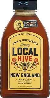 L.R. Rice 100% Pure Unfiltered Local New England Honey, 16 oz