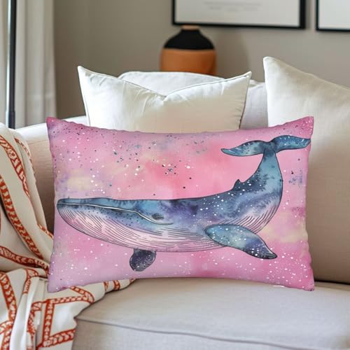 Coussin canapé decoration maiso avec housse rose 60x80 cm durable