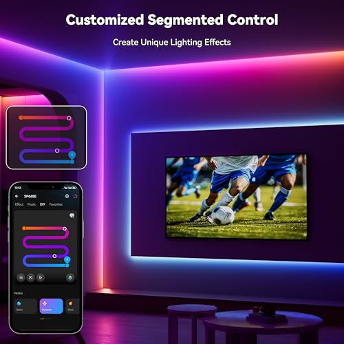 PAUTIX COB LED Strip Lights Pro RGB Smart IC 20ft miniatura 2