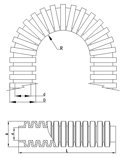 Harness Tech SLT12 1/2-Inch x 100-Feet Split Loom Tube