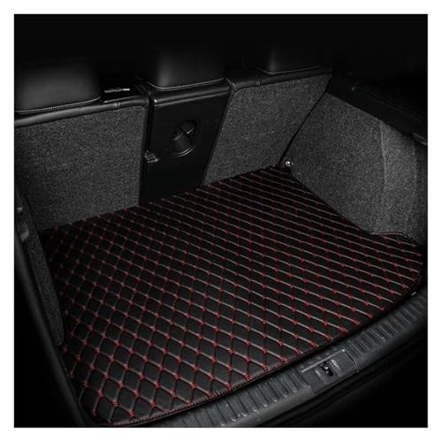 Alfombrilla Maletero Coche para KIA para Niro para Plug-in 2023 Forro De Carga Alfombra Accesorios Interiores Cubierta Estera De Maletero De Coche Alfombrilla Maletero(Black Red Sigle)