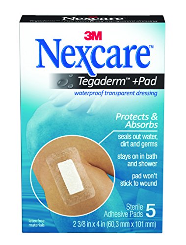 Nexcare Absolute Waterproof Premium Adhesive Pads 2.37 x 4 inches (Boxes 5 Count )