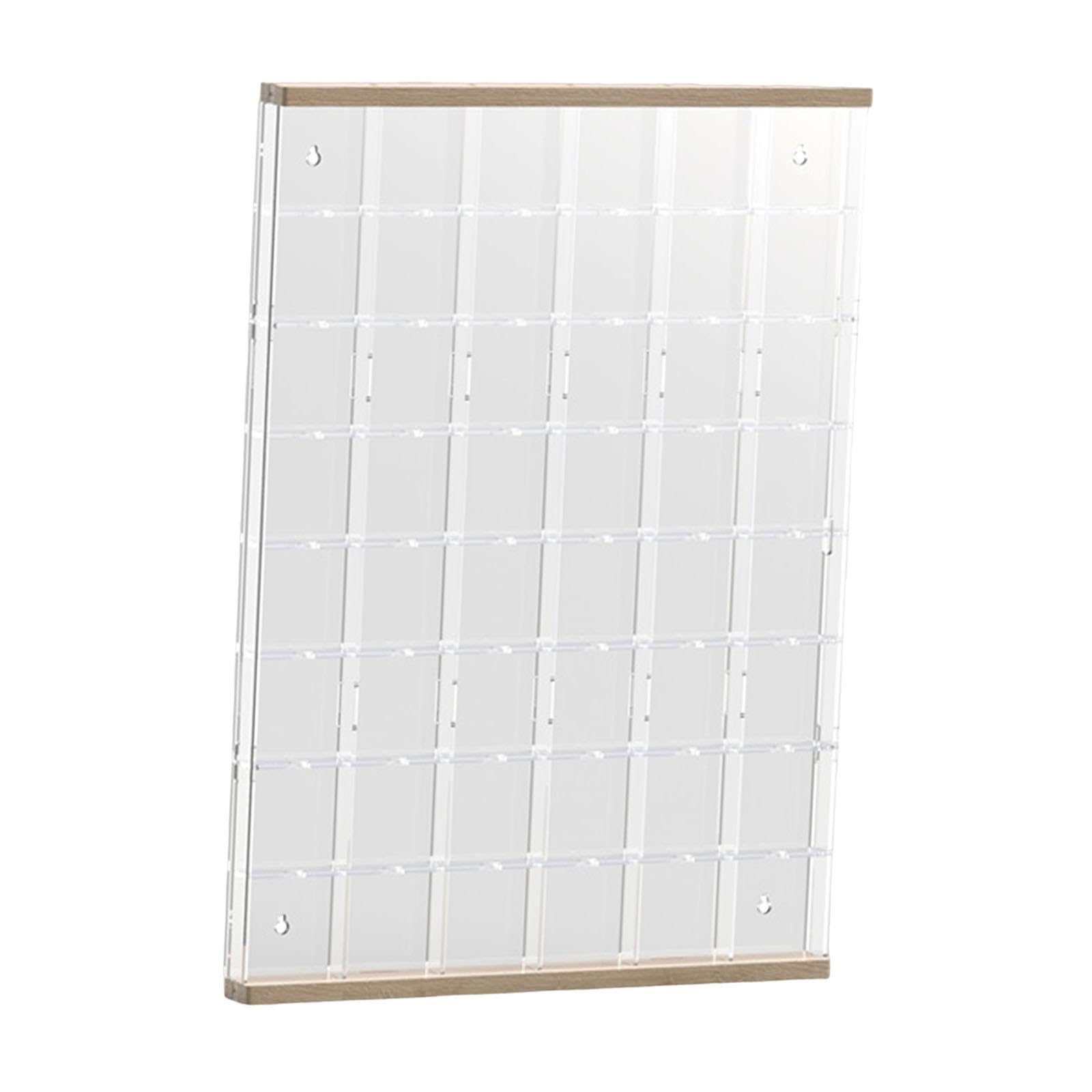 Badges Display Box Acryl Sammlerbox Pins Brotdose Organizer Holz Aufbewahrungsbox Staubschutz Funktion für Pins Broschen Medaillen Sammlung Heimdekora