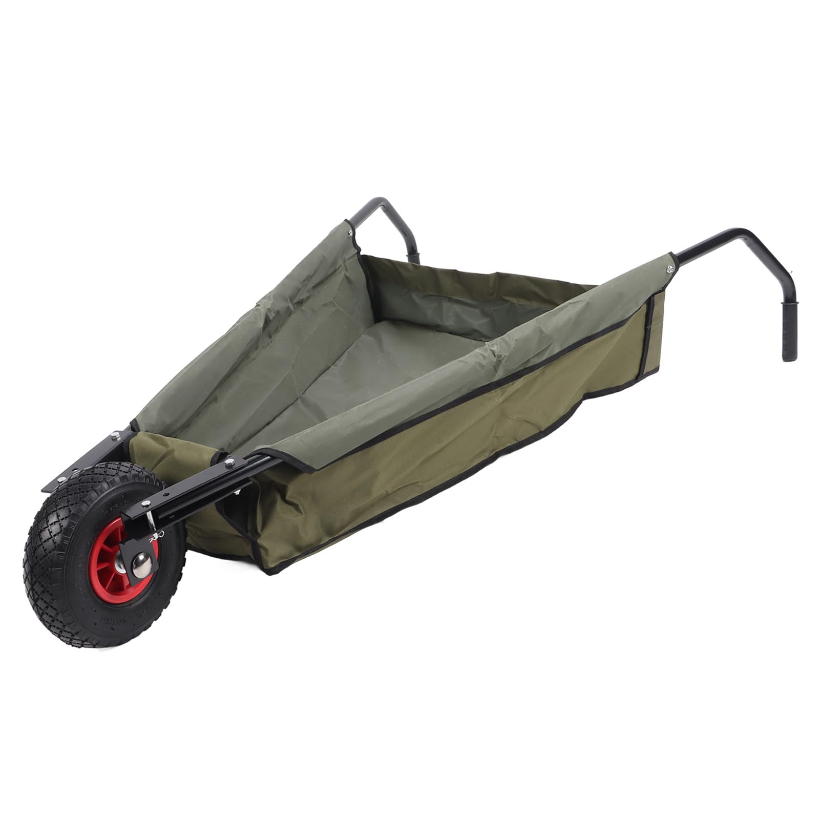 TOPINCN Carretilla de Jardín Plegable Carro de Jardín Plegable con Tubo de Acero Resistente para Suelo de Malezas, Fácil de Almacenar y Mover, Ideal para Jardineros, Metal/6 Pies * 3 Pies