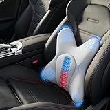 Lumbar Support Pillow for Car, Memory Foam Car Seat Back Support Pillow, Wraparound Ergonomic Design for Back Pain Relief-Back Cushion for Driving, Semi Truck, Chair Support for Car Office, Wheelchair