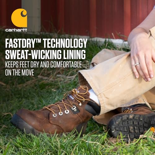 Image of Carhartt Rugged Flex 6 inch Composite Toe Work Boots for Women - Lightweight, Moisture-Wicking, and Cushioned Comfort