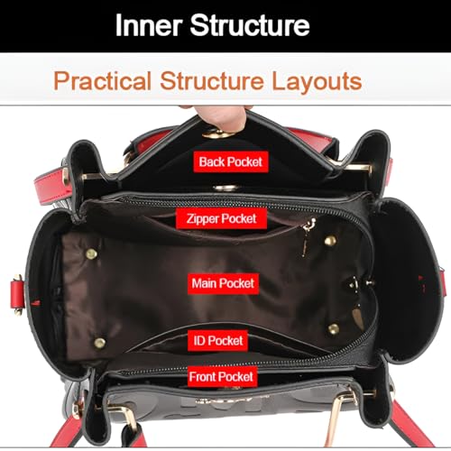 Mokcoliy]Stylish Large Capacity 【body Bag】 for Women - Soft Leather Emed 【Shoulder Bag】 - Perfect for Daily Commute, Travel, or Shopping2