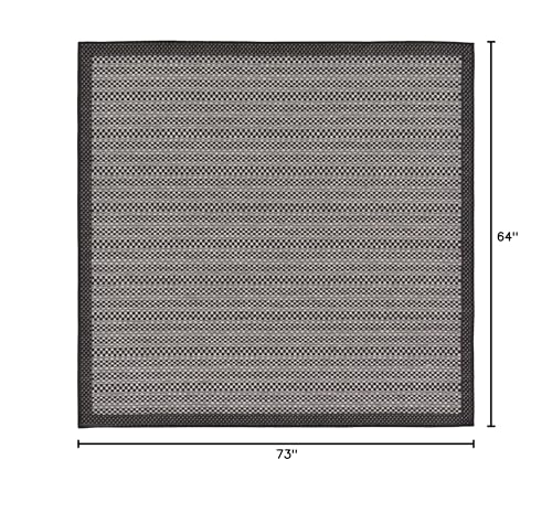 Tapete cuadrado Unique Loom 185x185 cm gris y negro miniatura 2