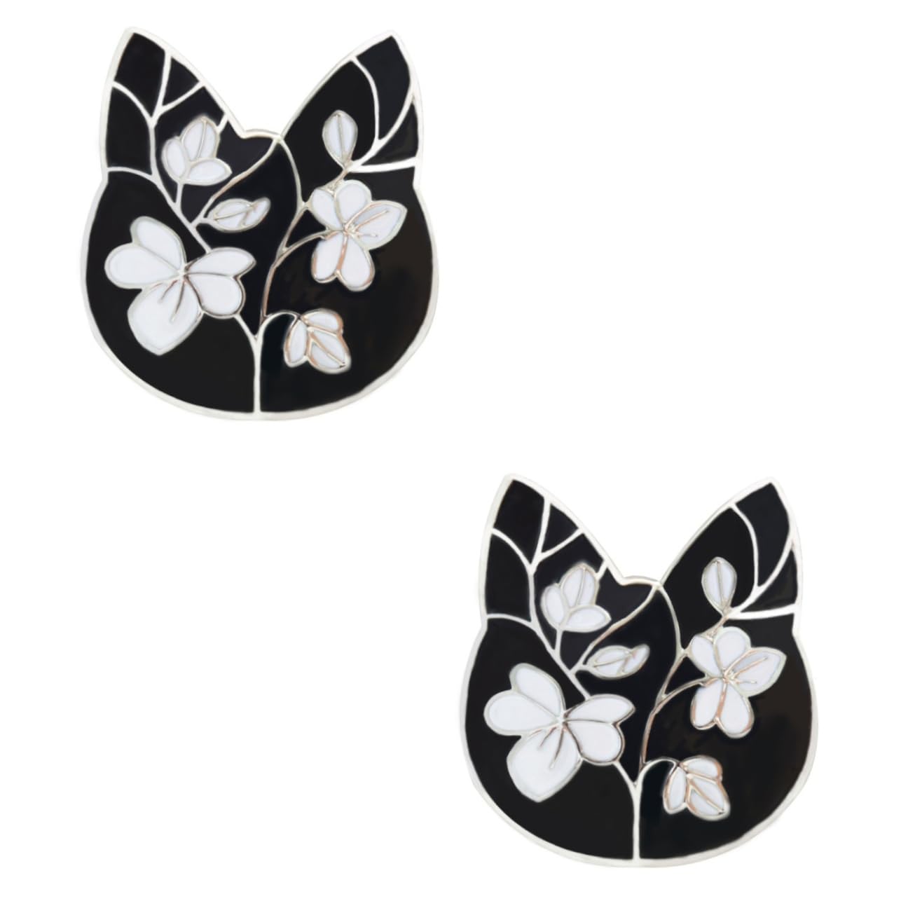 Broche chat design ciselé en alliage - Bijou de poitrine élégant pour robe de soirée - 8