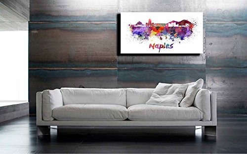 Printerland.it Quadro Moderno NAPOLI Skyline
