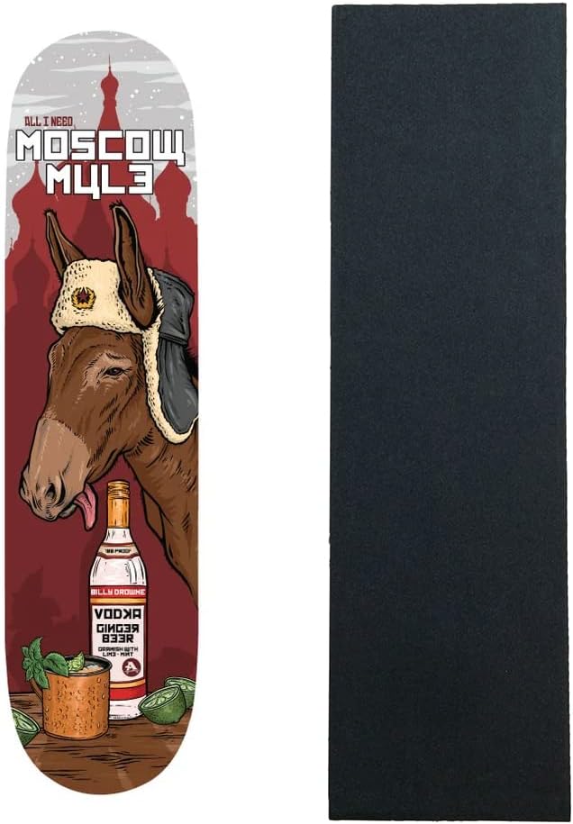 All I Need Skateboard Deck Drowne Moscow Mule 8.5" with Grip