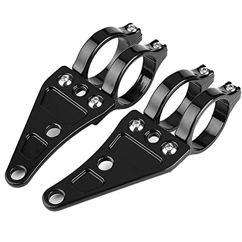 2-teilige Motorrad-Scheinwerfer-Montagehalterung Scheinwerfer-Montagehalterung 38 mm-41 mm Gabelrohr Gabelrohr-Klemmen-Kit für Chopper Cafe Racer