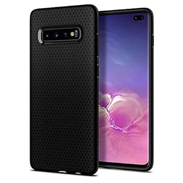Spigen Capa Liquid Air Armor Projectada para Samsung Galaxy S10 Plus - Preto Fosco
