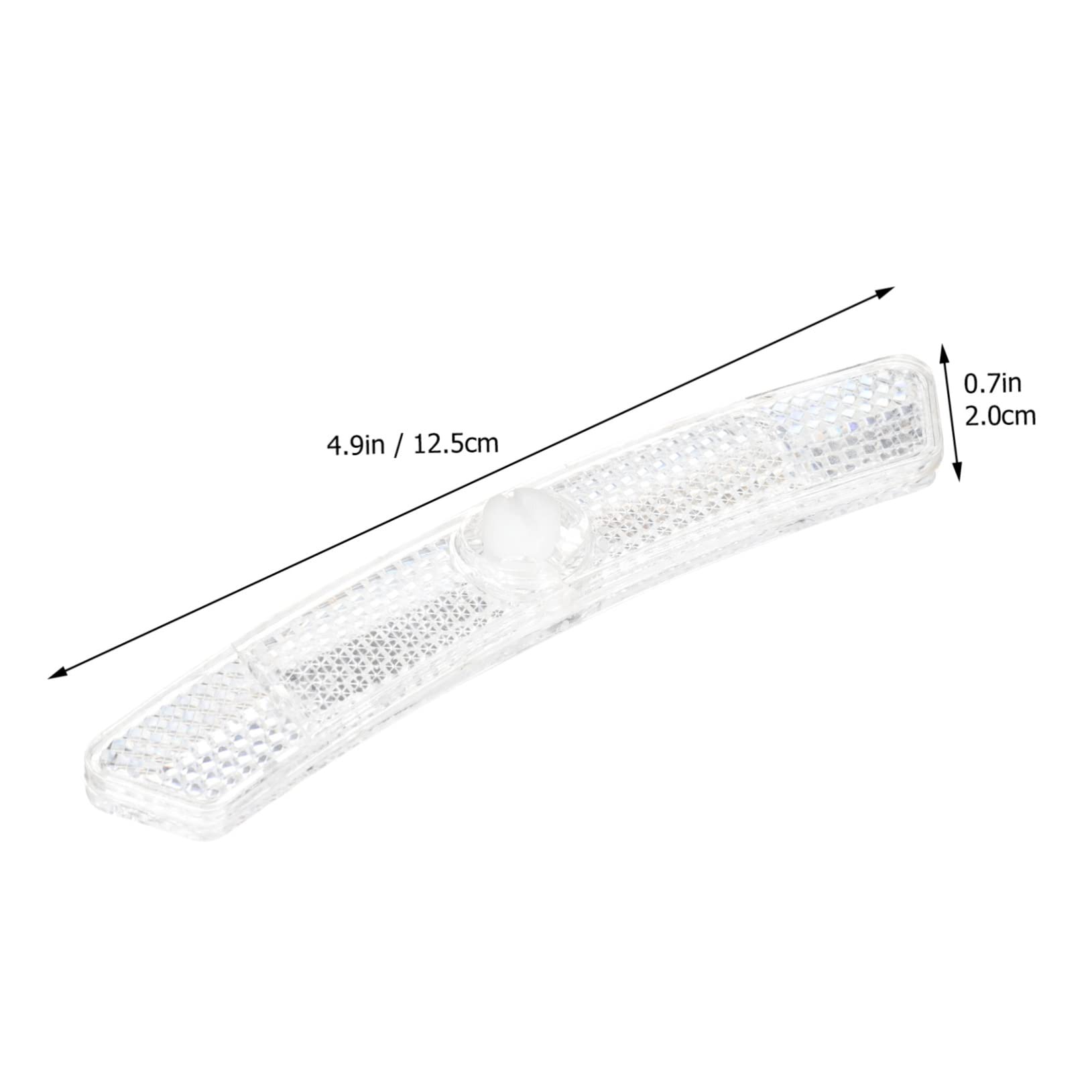 Happyyami 20Pcs Replaceable Compact Bicycle Reflectors for Night Riding Safety Warning Signs for Mountain Bikes and More Easy to Install Bright