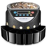 コインカウンター【新500円対応】高速コイン計数機 自動カウント 精密大容量 自己診断システム 日本通貨計数機 小銭計数機 硬貨カウンター 日本語表記 日本語説明書付き お店 スーパー コンビニ