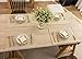 Kevin Textile Burlap Linen Placemats Set of 4 Heat Resistant Dining Table Place Mats Washable Kitchen Table Mats, 13 x19 inches, Cream Beige
