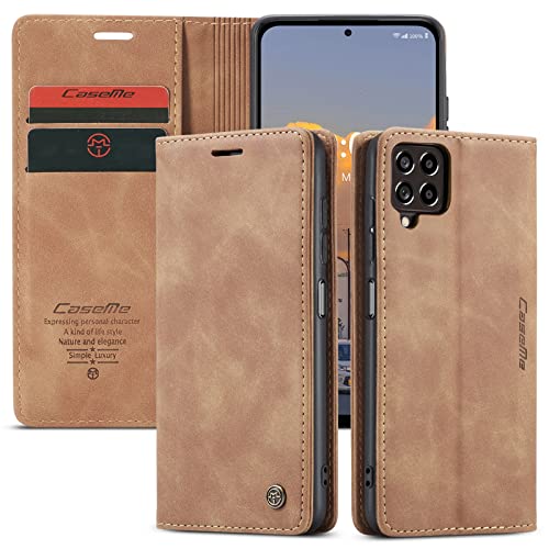 Capa Samsung Galaxy M53 Case Carteira de Couro Capa Suporte Magnético Função Flip Kickstand Protecto