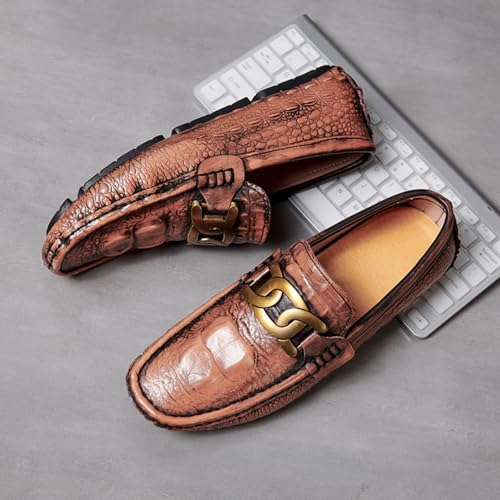 Men’s Premium Leather Penny Loafers - Heritage Design, Slip-On Elastic Collar, Non-Marking Boat Sole Driving-Ready Thin Forefoot - for Casual, Business & Maritime Adventures3