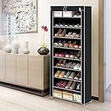 MorNon El Estante para Zapatos Organizador de Almacenamiento de Zapatero de 10 Capas a Prueba de Polvo Puede Contener 27 Pares