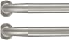 2 Pack 1Inch Diameter Wrap Around Curtain Rods, 28-48Inch Adjustable Length Room Darking Curtain Rods with Aluminum Finials and Brackets, Antique Bronze