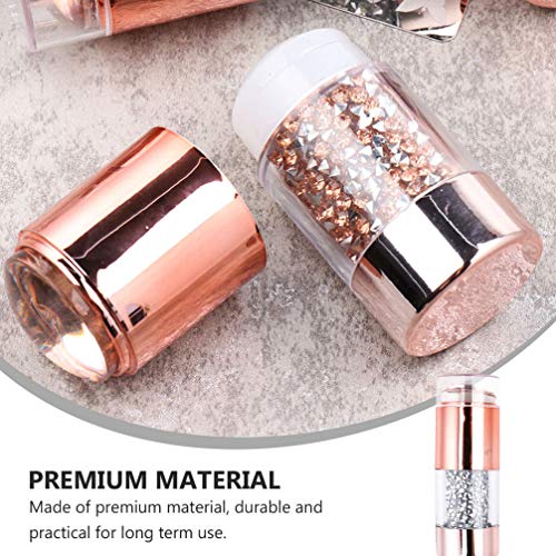 FRCOLOR 4Pcs Nail Art Stamper Bunte Strass Nail Stamper Kopf Gelee Klar Nagel Stamper Maniküre Nail Art Tool Zubehör – Bild 7
