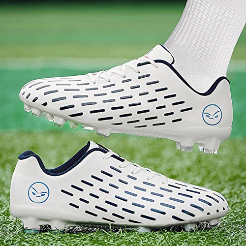 Chuteiras de Futebol Infantil,Confortável Chuteiras de Futebol Juvenil,Leve Respirável Fg/Ag Sapatos