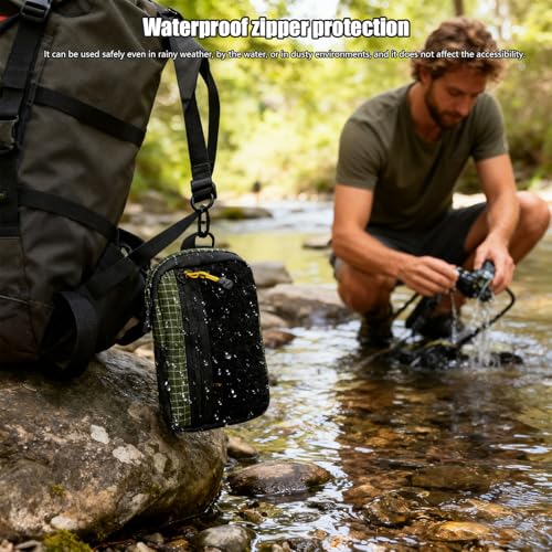 Planificateur fin en polyamide imperméable et pochette étanche multi-compartiments pour ranger vos appareils - 3