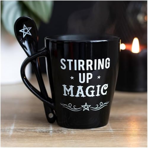 Miniatura 6 de Juego de taza y cuchara de cerámica mágica Stirring Up