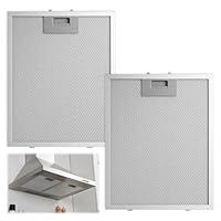 2 Pack Metal Cooker Hood Filter for Bosch Neff Siemens 320x260mm, 5-Layer Grease Filter Aluminum Extractor Fan Mesh Vent Filters Universal Replacement Compatible with Many Leading Range Hoods