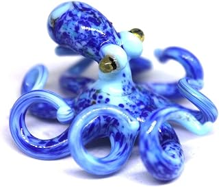 Figurines Miniature Octopus Small Glass Octopus Sculpture animal Little Glass Animals Murano Gift