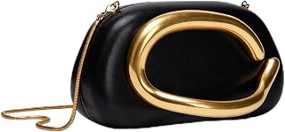 LOOK N LOCK European Shell Style Round Box Clutch For Women & Girls, Acrylic Evening Purse With Metal Handle, Retro Party ... Price In India