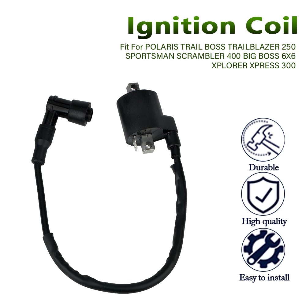 Ignition Coil for Polaris Trail Blazer 250 400 1990-2006 Model KVTR-451