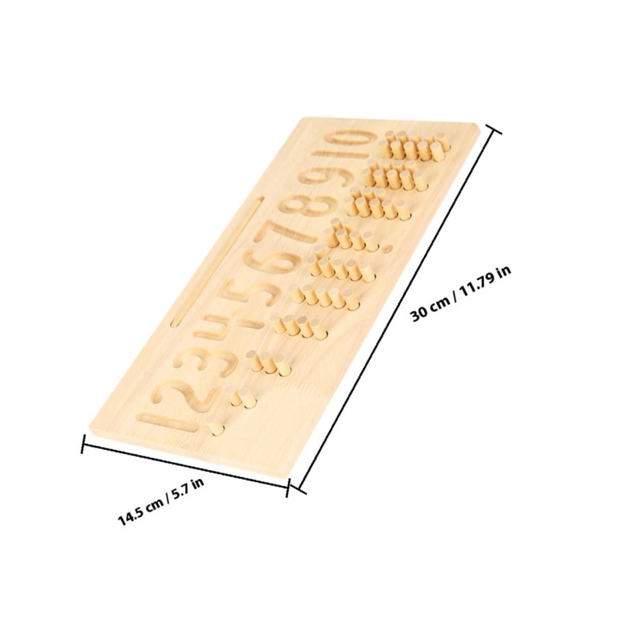 Tablero de Trazado de Números de Madera, Juego 1 Pieza