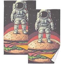 Astronaut Food Cotton Hand Towels 2 Pack 1628 INCH Bath Towels Lightweight Soft Absorbent for Gym Spa Bathroom