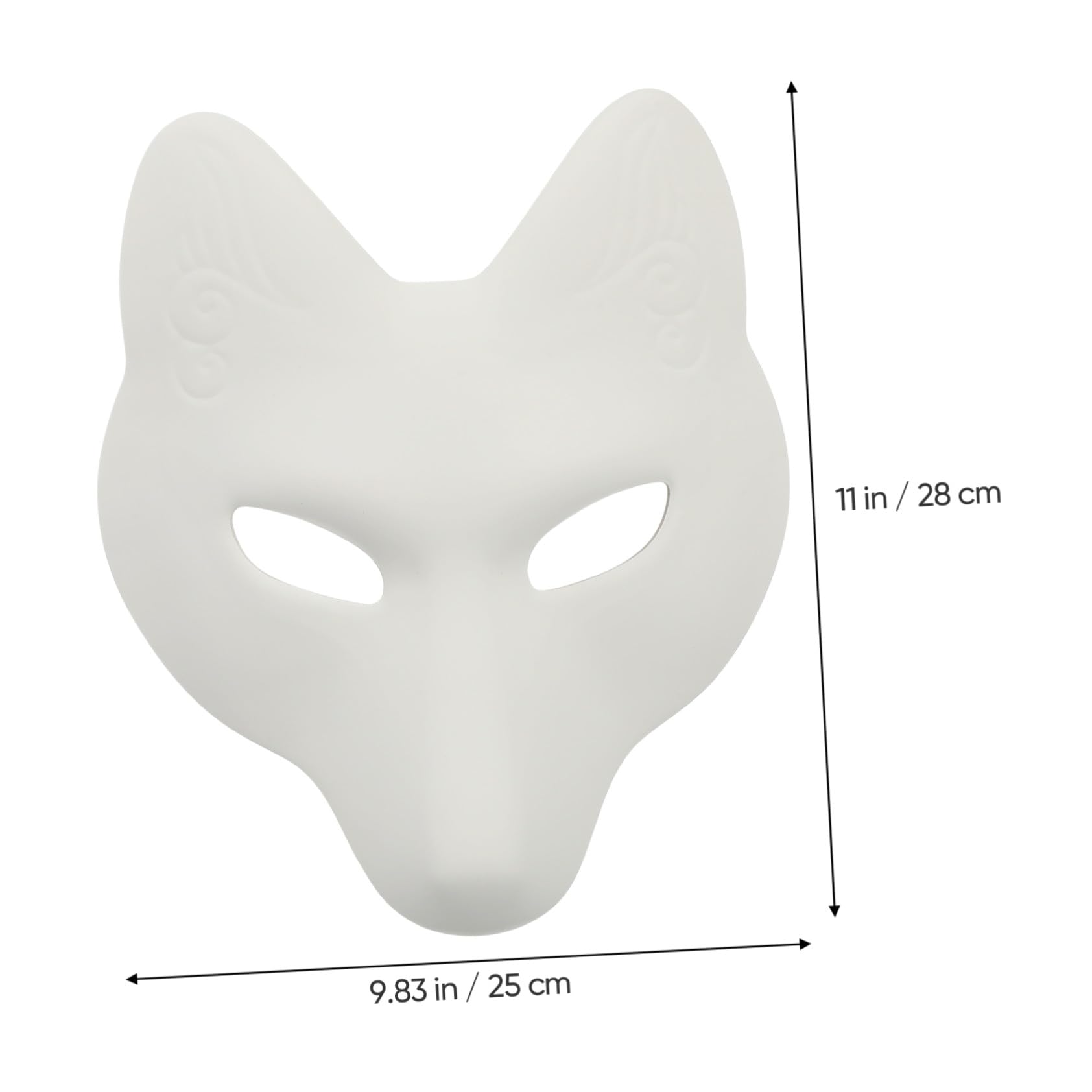 4 Piezas Mascarillas de para Pintar DIY Accesorio de Cosplay y Mascarada para Adultos Material PU Seguro para Fiestas y Halloween