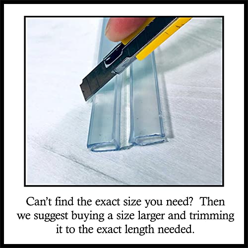 Distinctandunique Clear Pvc Piano Style Living Hinge For 3/16" (4.5Mm) Or 1/8" (3Mm) Material: No Screws Or Glue - Diy For Plexiglass, Acrylic, Glass & More (48 Inch, 1 Piece) #TOP5